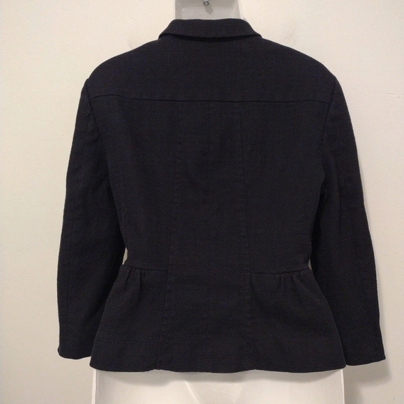 Ann Taylor - 3 Quarter Sleeves Cropped Blazer - Picture 9 of 14